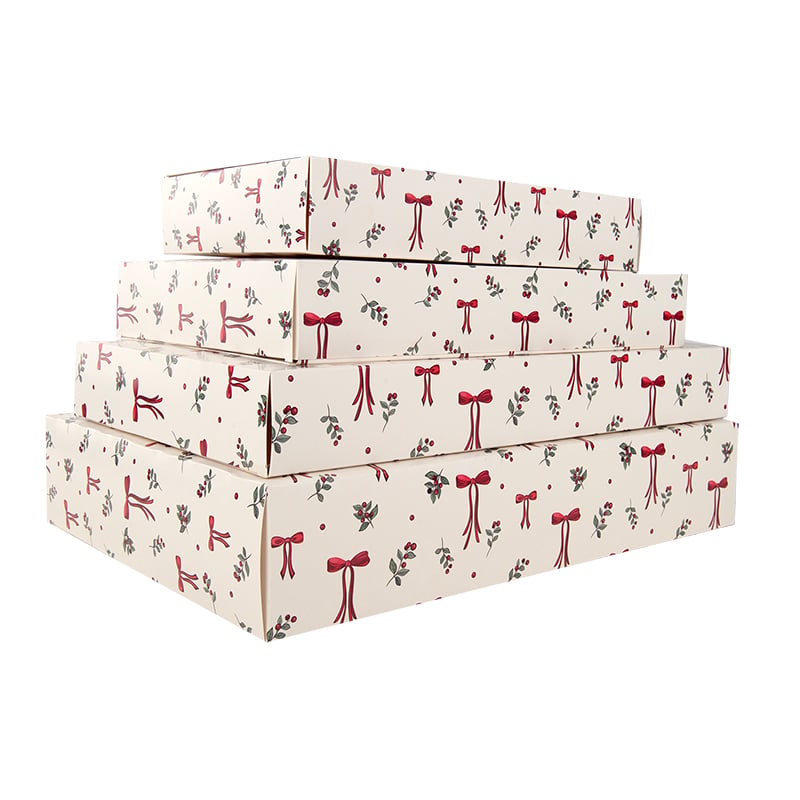 Gaveeske kapsel Winter Bows & Berries. Nyhet! Eget design! - 1